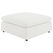 Raleigh Boucle Upholstered Ottoman Ivory - 551753