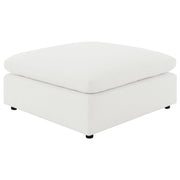 Raleigh Boucle Upholstered Ottoman Ivory - 551753