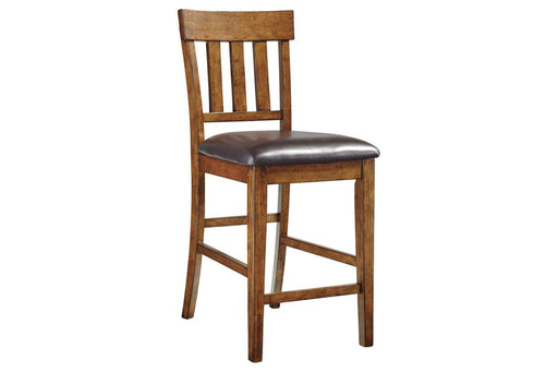 Ralene Medium Brown Counter Height Bar Stool (Set of 2) - DMV FurnitureBarstool