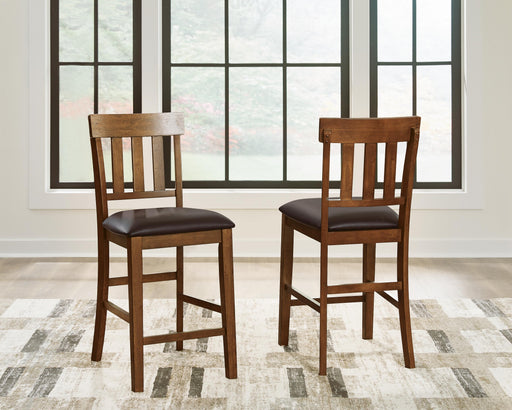 Ralene Medium Brown Counter Height Bar Stool (Set of 2) - D594-124X2