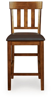 Ralene Medium Brown Counter Height Bar Stool (Set of 2) - D594-124X2