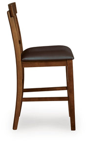 Ralene Medium Brown Counter Height Bar Stool (Set of 2) - D594-124X2