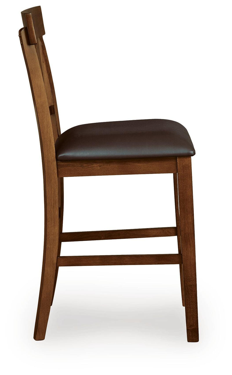 Ralene Medium Brown Counter Height Bar Stool (Set of 2) - D594-124X2