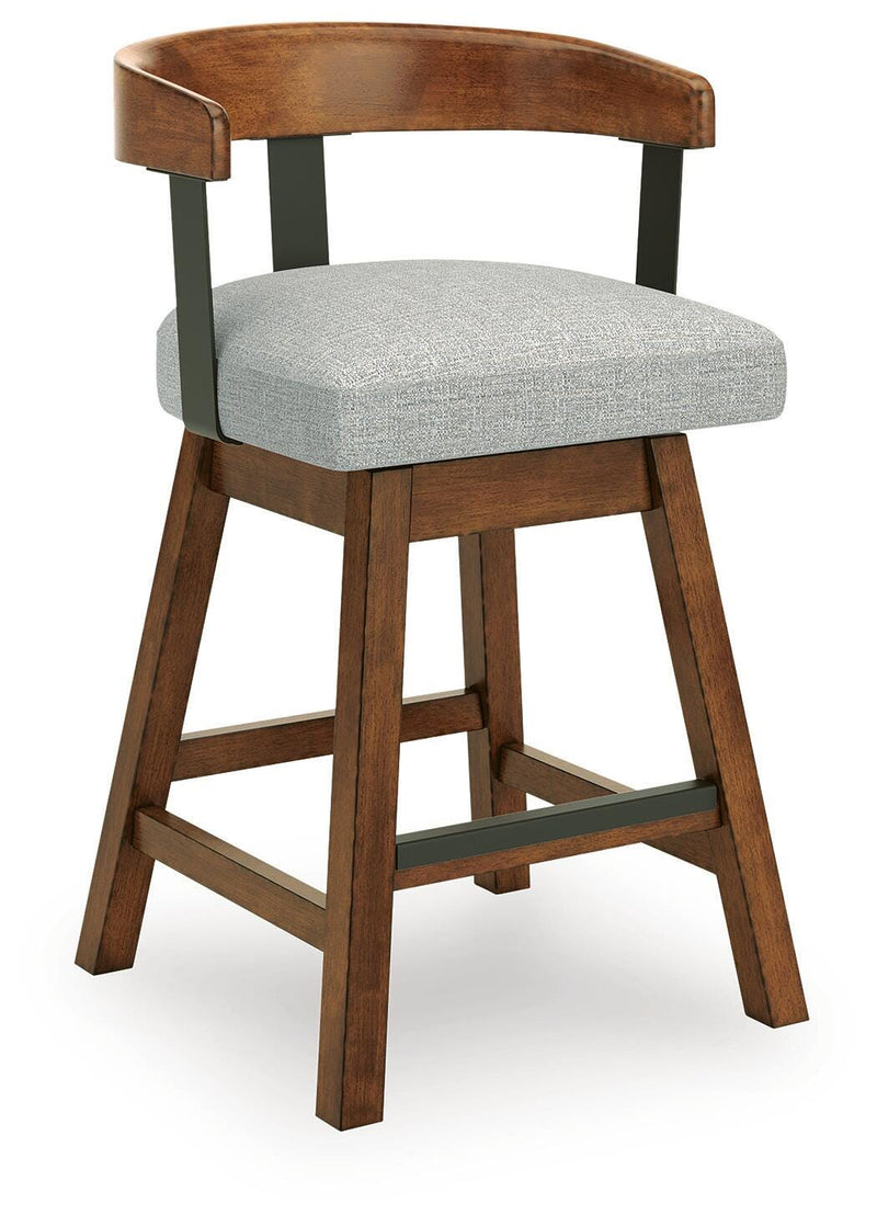 Ralene Medium Brown Counter Height Barstool, Set of 2 - D594-224