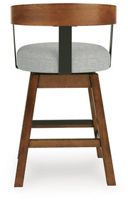 Ralene Medium Brown Counter Height Barstool, Set of 2 - D594-224