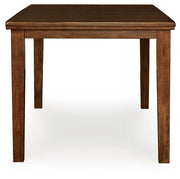 Ralene Medium Brown Counter Height Dining Extension Table - D594-32
