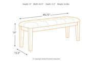 Ralene Medium Brown Dining Bench - DMV FurnitureAccent Bench