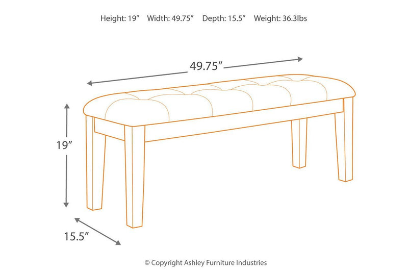Ralene Medium Brown Dining Bench - DMV FurnitureAccent Bench