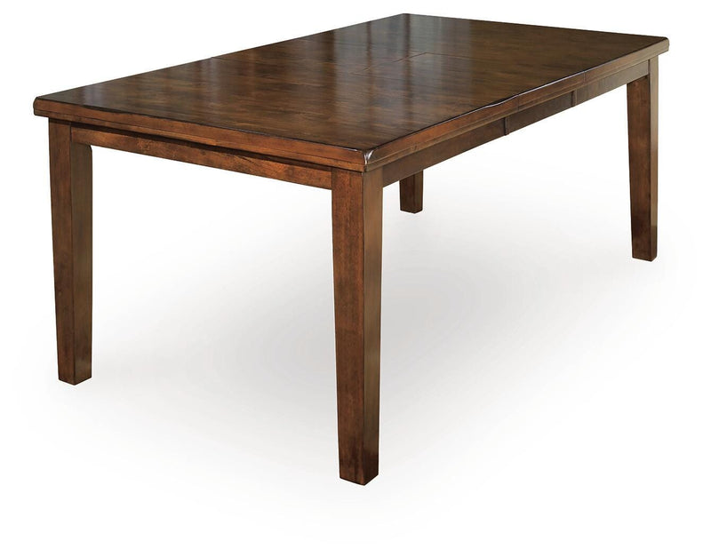 Ralene Medium Brown Dining Table and 2 Chairs and Bench - D594D8