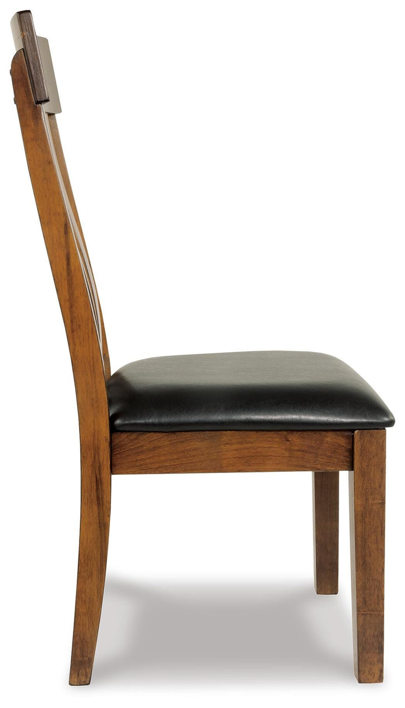 Ralene Medium Brown Dining Table and 2 Chairs and Bench - D594D8