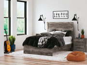 Ralinksi Full Panel Bed with 2 Nightstands in Gray from Ashley - DMV Furniture