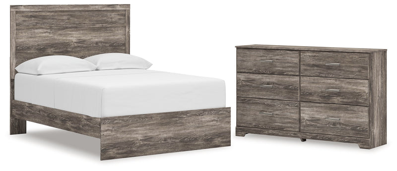 Ralinksi Full Panel Bed with Dresser in Gray from Ashley - DMV Furniture