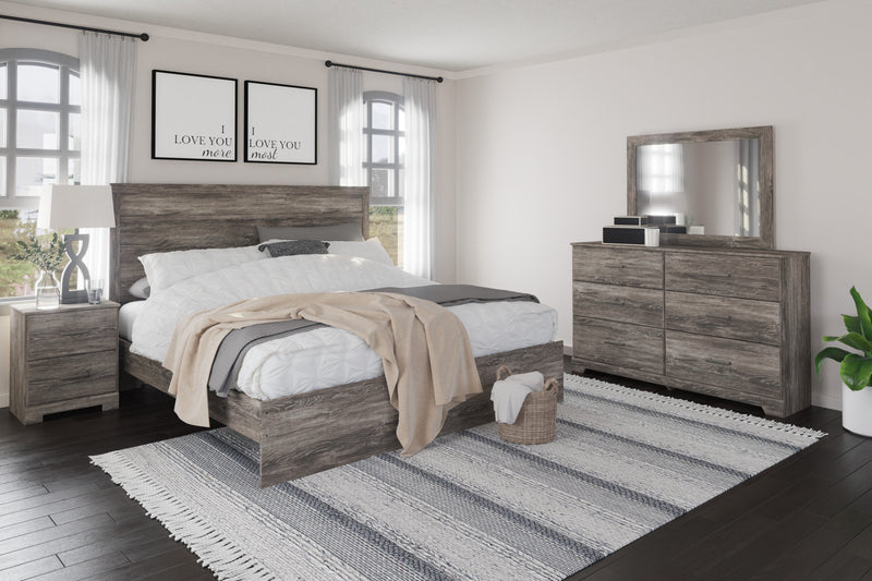 Ralinksi Gray King Panel Bed - DMV FurnitureKing Bed