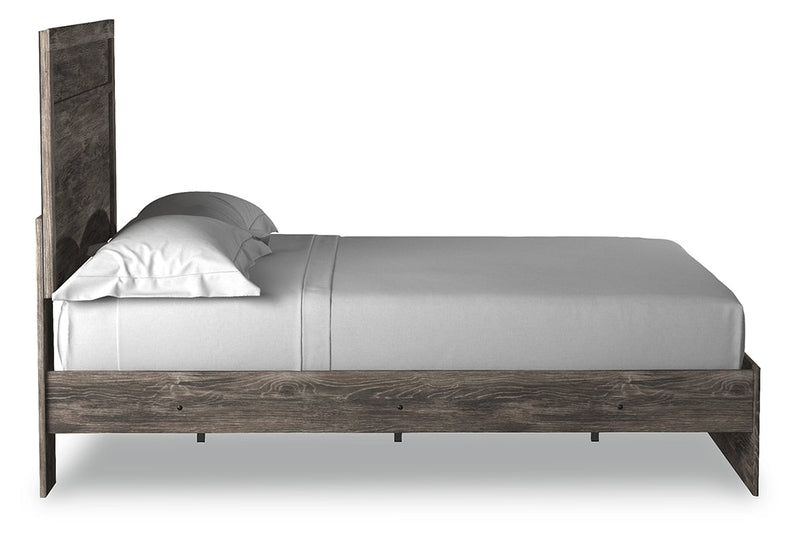Ralinksi Queen Panel Bed with 2 Nightstands in Gray from Ashley - DMV Furniture