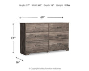 Ralinksi Queen Panel Bed with Dresser and 2 Nightstands in Gray from Ashley - DMV Furniture