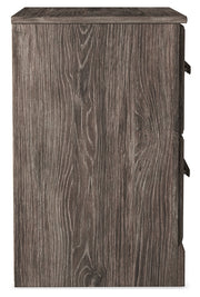 Ralinksi Queen Panel Bed with Mirrored Dresser and 2 Nightstands in Gray from Ashley - DMV Furniture