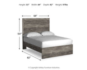 Ralinksi Queen Panel Bed with Mirrored Dresser and 2 Nightstands in Gray from Ashley - DMV Furniture