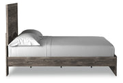 Ralinksi Queen Panel Bed with Mirrored Dresser, Chest and 2 Nightstands in Gray from Ashley - DMV Furniture