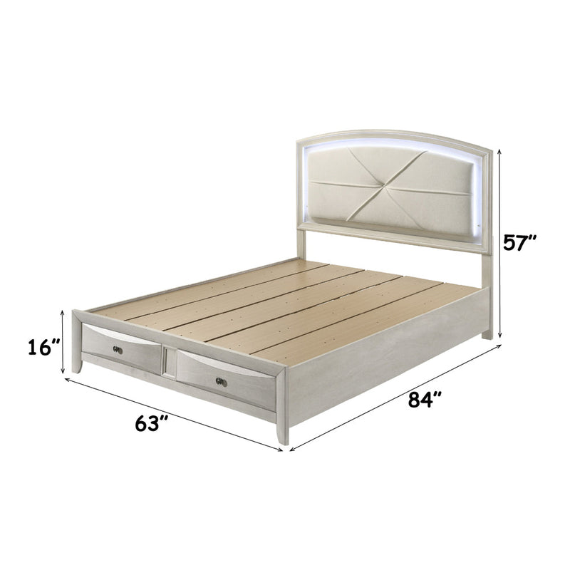 Ramondi Queen Bed w/Storage & LED - BD05282Q