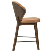 Randolph Upholstered Counter Height Chair Butterscotch and Brown (Set of 2) - 192529