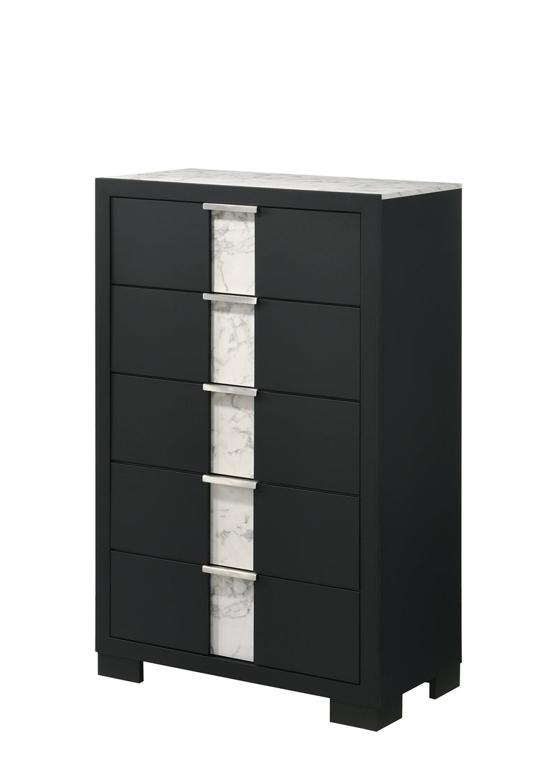 Rangley Black LED Panel Bedroom Set - DMV FurnitureBedroom Set