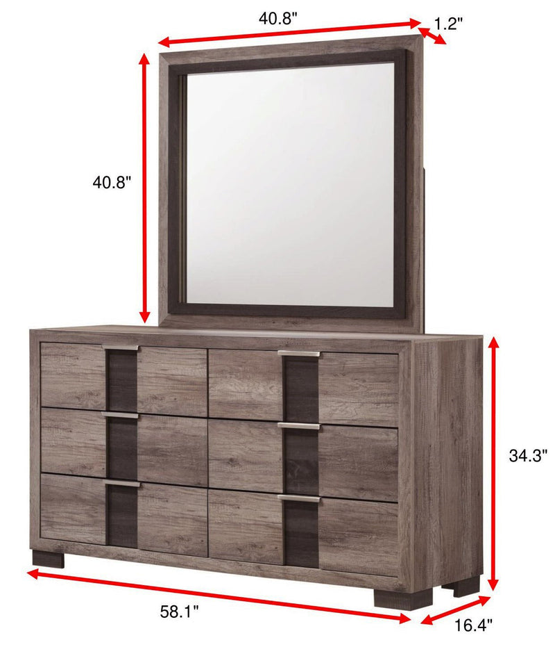 Rangley Brown LED Panel Bedroom Set - DMV FurnitureBedroom Set