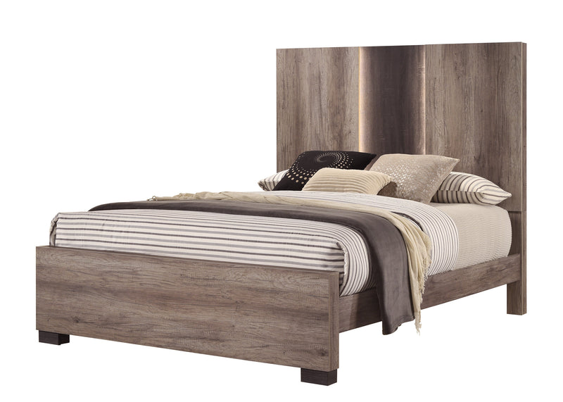Rangley Brown LED Panel Bedroom Set - DMV FurnitureBedroom Set