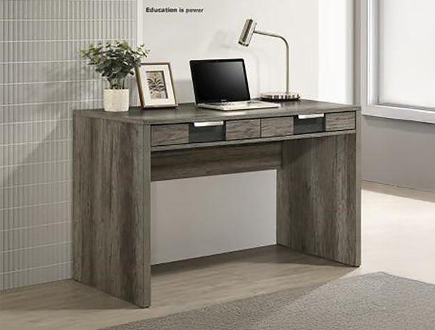 Rangley Writing Desk - Grey/Brown - DMV FurnitureOffice Desk