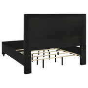 Ravenne 4-piece Velvet Upholstered California King LED Bedroom Set Black - 223191KW-S4