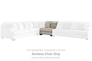 Rawcliffe Parchment Armless Chair - 1960446