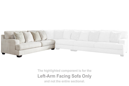 Rawcliffe Parchment Left-Arm Facing Sofa - 1960466