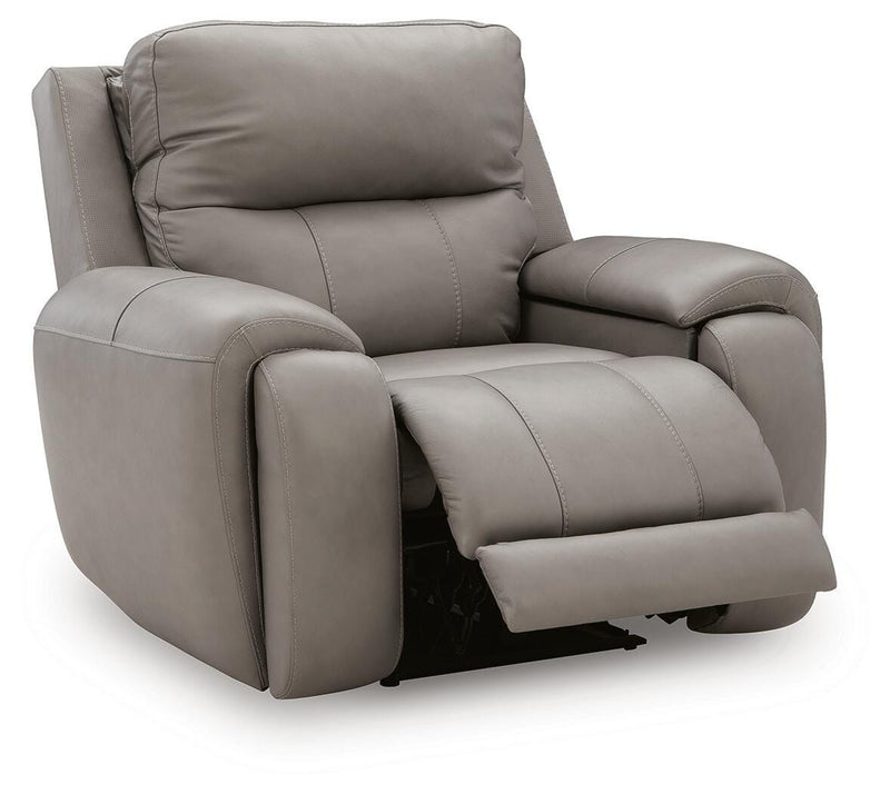 Real Moments Ash Power Recliner with Audio Seating - PCU1370013A