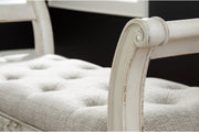 Realyn Antique White Accent Bench - DMV FurnitureAccent Bench