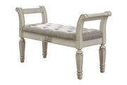 Realyn Antique White Accent Bench - DMV FurnitureAccent Bench