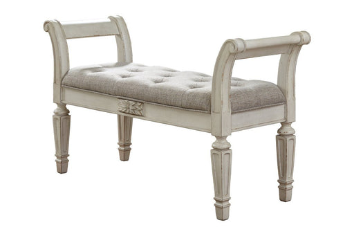 Realyn Antique White Accent Bench - DMV FurnitureAccent Bench