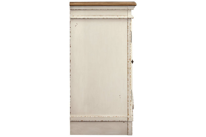Realyn Chipped White 74" TV Stand - DMV FurnitureTV Stand