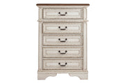 Realyn Chipped White Chest of Drawers - DMV FurnitureChest