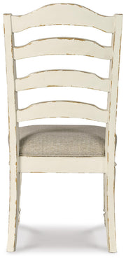 Realyn Chipped White Dining Chair (Set of 2) - D743-01X2