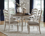Realyn Chipped White Dining Chair (Set of 2) - D743-01X2