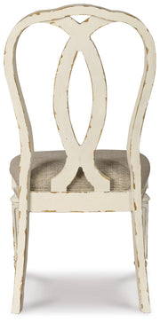Realyn Chipped White Dining Chair (Set of 2) - D743-02X2