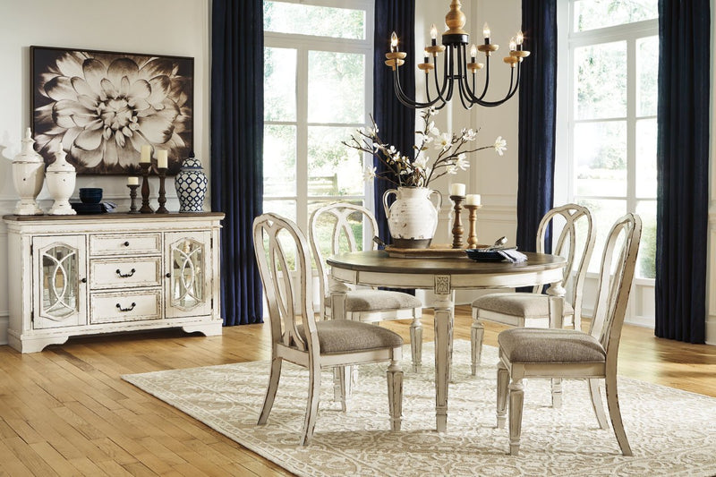 Realyn Chipped White Dining Chair (Set of 2) - DMV FurnitureDining Chair