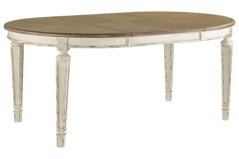 Realyn Chipped White Dining Extension Table - DMV FurnitureDining Table