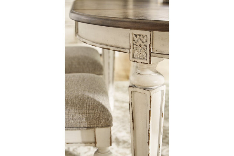 Realyn Chipped White Dining Extension Table - DMV FurnitureDining Table
