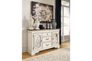 Realyn Chipped White Dining Server - DMV FurnitureCabinet