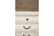 Realyn Chipped White Dining Server - DMV FurnitureCabinet