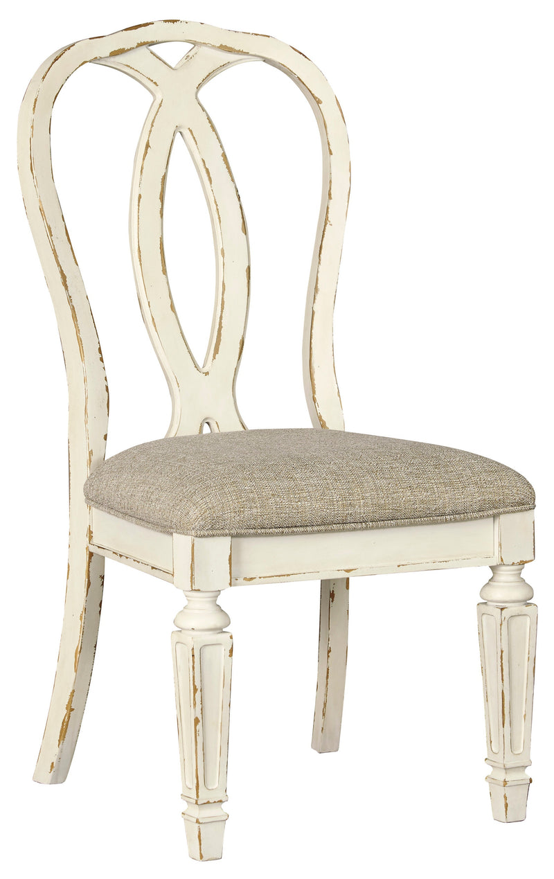 Realyn Chipped White Extendable Round/Oval Ladder Dining Set - DMV FurnitureDining Room Set