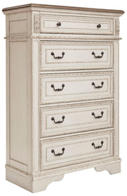 Realyn Chipped White Footboard Storage Platform Bedroom Set - DMV FurnitureBedroom Set