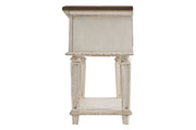 Realyn Chipped White Nightstand - DMV FurnitureNightstand