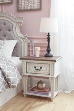 Realyn Chipped White Nightstand - DMV FurnitureNightstand