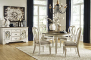 Realyn Chipped White Oval Dining Room Set - DMV FurnitureDining Room Set